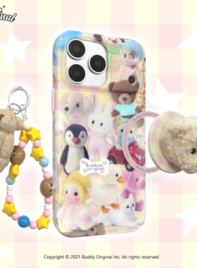 BUDDY原创公仔家族适用iphone17手机壳苹果17promax保护套16promax磁吸新款16/15pro可爱15