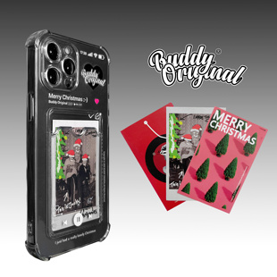 BUDDY原创专辑卡包适用iPhone16手机壳15pro透明苹果14promax简约12软壳13