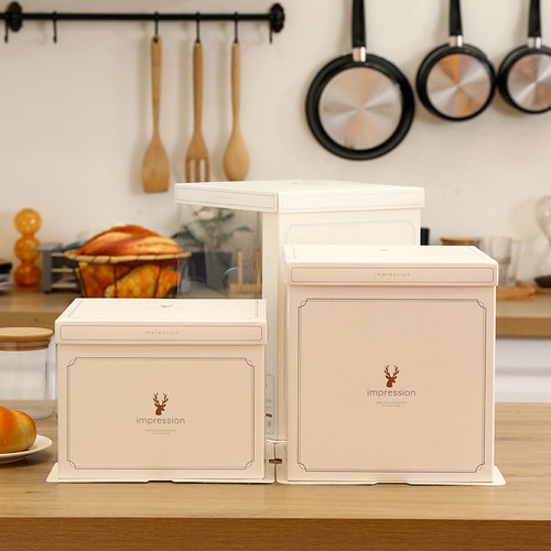 新款高档半透明蛋糕盒子包装盒