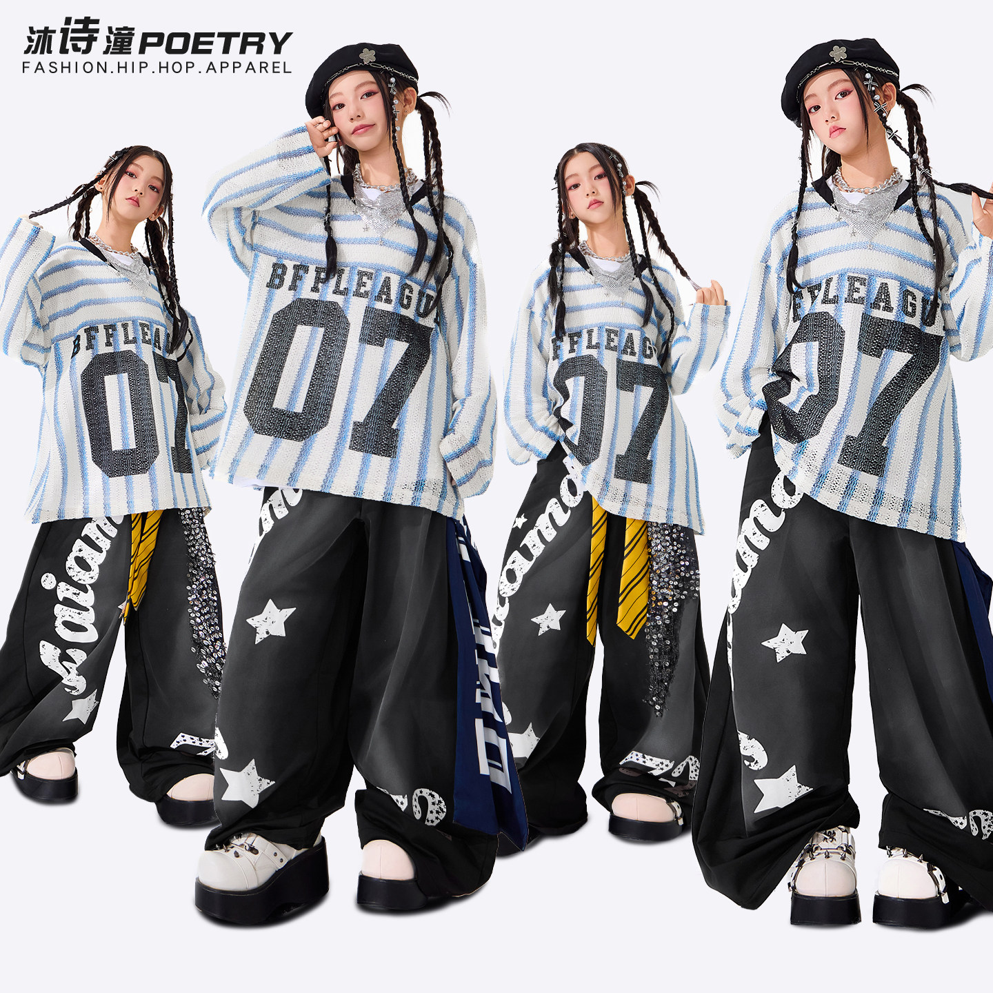 女童爵士舞服装潮酷时髦少儿jazz图片