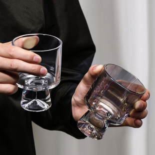耐热玻璃杯网红雪糕冰淇淋甜品杯高颜值加厚玻璃杯 轻奢风格