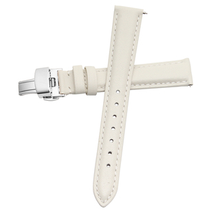 手表带女款真皮蝴蝶扣 代用天梭卡西欧dw 表带女 皮表带女士表链