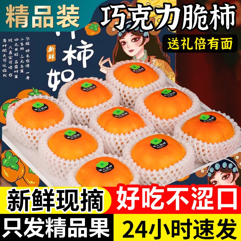 巧克力脆柿子10斤大果