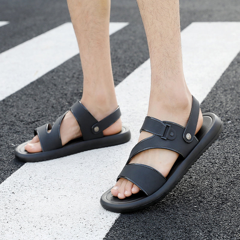 SANDALS MENS SUMMER WEAR 2024 NEW TRENDY BRAND ANTI-SLIP DUAL-PURPOSE SANDALS ARE FASHIONABLE CASUAL WEARABLE SUMMER SLIPPERS