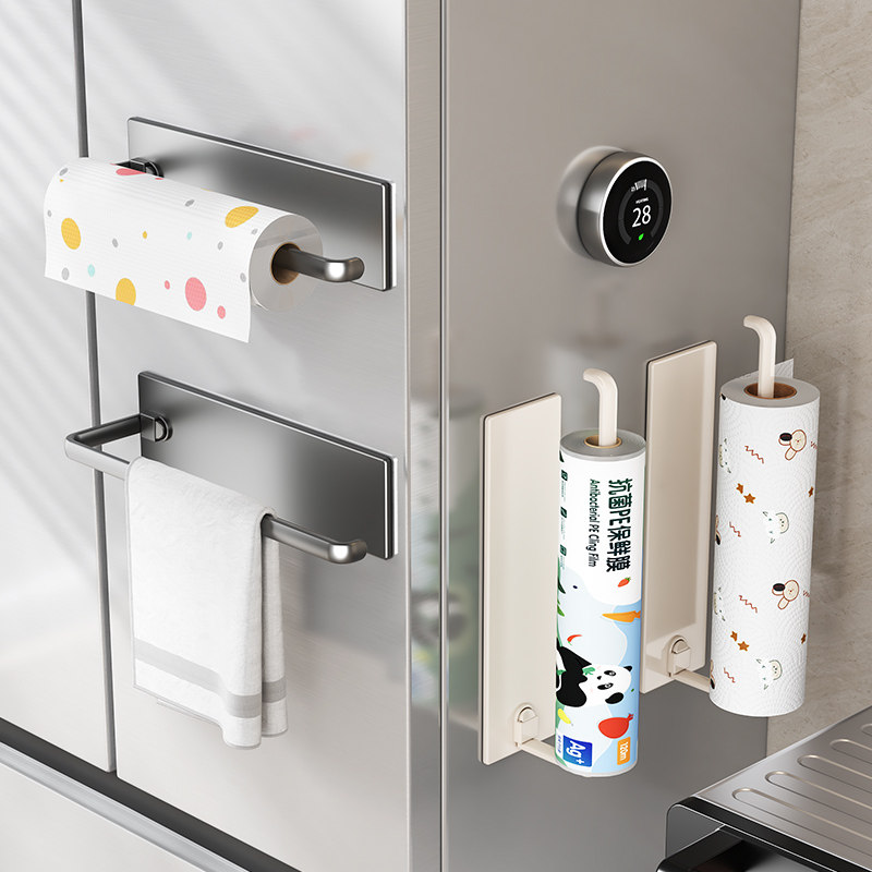 厨房磁吸冰箱外侧面置物架侧收纳毛巾纸巾架免打孔保鲜膜收纳架子,厨房/烹饪用具,厨房置物架/置物柜/角架,淘宝优惠券,粉丝福利购,淘宝优惠卷
