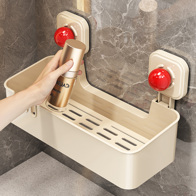 【吸盘安装】卫生间置物架免打孔