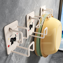 脸盆挂钩浴室盆子收纳架卫生间置物架厕所免打孔挂钩家用挂盆神器