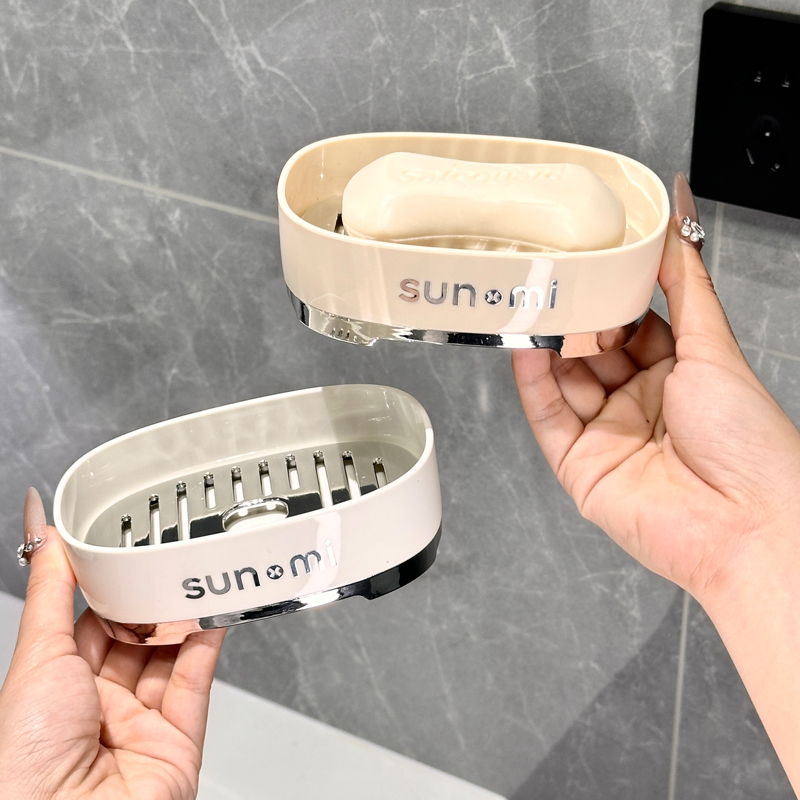 肥皂盒台面2025新款家用高档创意卫生间洗漱台双层沥水香皂置物架