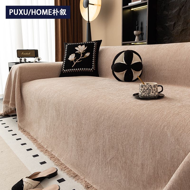 朴叙雪尼尔沙发巾沙发盖布巾防滑防猫抓四季加厚通用一片全盖套罩