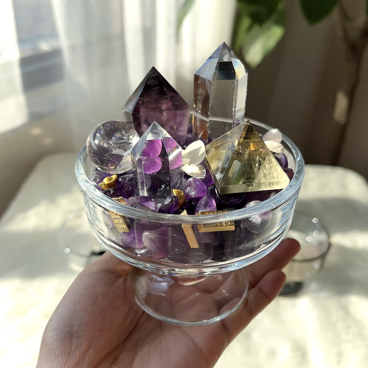 天然水晶微景观造景水晶玻璃碗消磁碗小摆件碎石收纳消磁净化摆件,饰品/流行首饰/时尚饰品新,摆件,淘宝优惠券,粉丝福利购,淘宝优惠卷