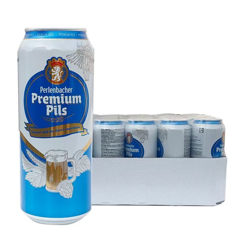 【进口】德国佩巴赫啤酒500ml*24罐Perlenbacher皮尔森听装整箱