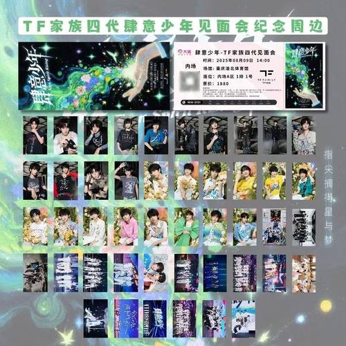 TF家族四代见面会肆意少年饭制小卡纪念门票收藏陈浚名奕恒左奇函