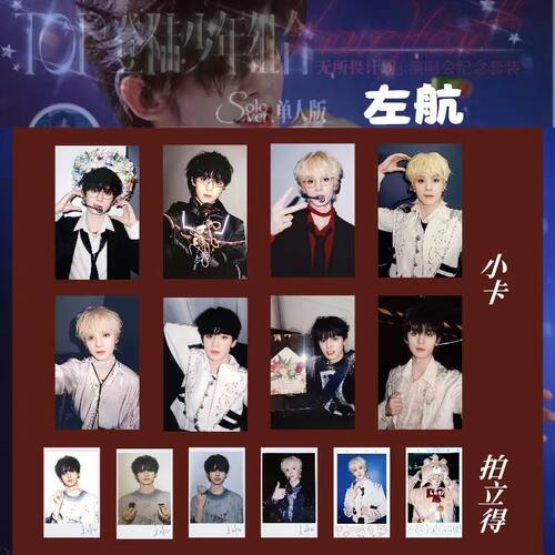 左航单人款TOP登陆少年无所谓计划演唱会纪念饭制扫图拍立得小卡