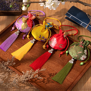 香包端午节艾草荷包衣柜车载挂件空袋礼品盒定制防五毒驱蚊小香囊