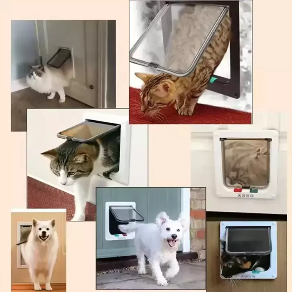 双向自由进出宠物门猫门洞狗门洞