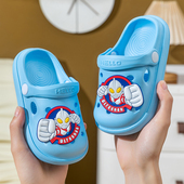 居家室内防滑宝宝卡通沙滩洞洞鞋 男女童夏季 奥特曼儿童凉拖鞋 正版