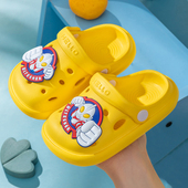 厚底踩屎感居家防滑卡通宝宝洞洞鞋 男女童夏季 奥特曼儿童拖鞋 正版