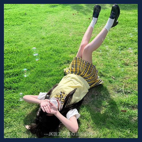川岛私立学院小杏中JK制服套装夏