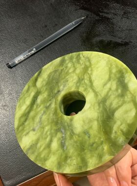10000目天然油石 天然绿宝石砂轮磨盘 细磨抛光轮 天然磨刀石轮