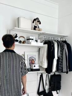 苍盛2.2米五金改少女衣柜步入式衣帽间出租屋开放简易柜衣架收纳