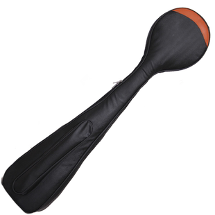 梵巢乐器配件三弦皮革琴包PU琴套袋子成人手拎单肩背斜跨背包黑色