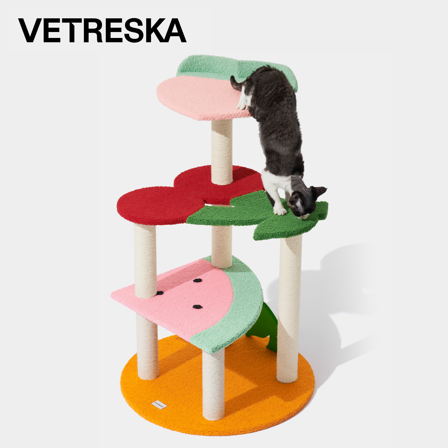 未卡缤纷水果猫爬架多层猫抓板