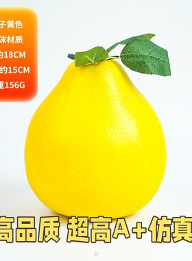 仿真柚子 泡沫假水果 蔬菜 幼儿园摆设道具儿童启蒙道具 柚子B74
