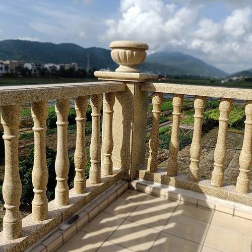 石雕阳台石柱护栏围栏汉白玉花瓶柱大理石扶手栏杆别墅楼梯石栏杆