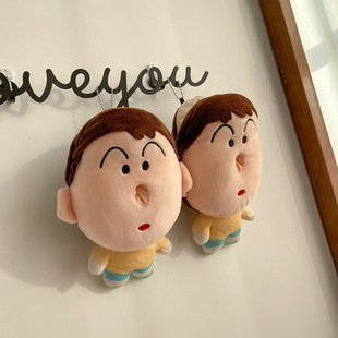 阿呆鼻涕纸巾盒钥匙扣创意呆萌玩偶书包挂件毛绒公仔纸抽盒玩具