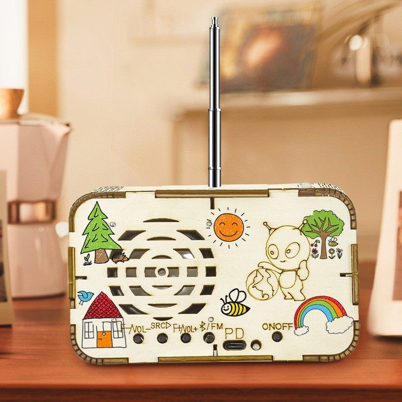 无线蓝牙充电DIY收音机模型前沿小学生自制手工创意手工SS30