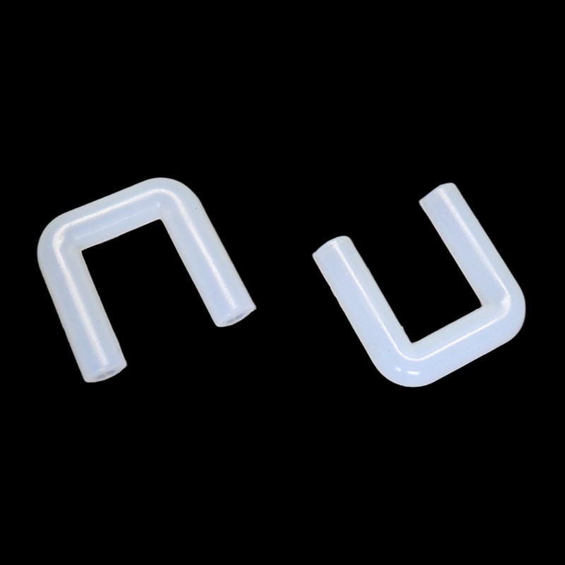 U型硅胶软接头弯管带弹性弯头L型橡胶管硬管大小头连接直通饮DF23