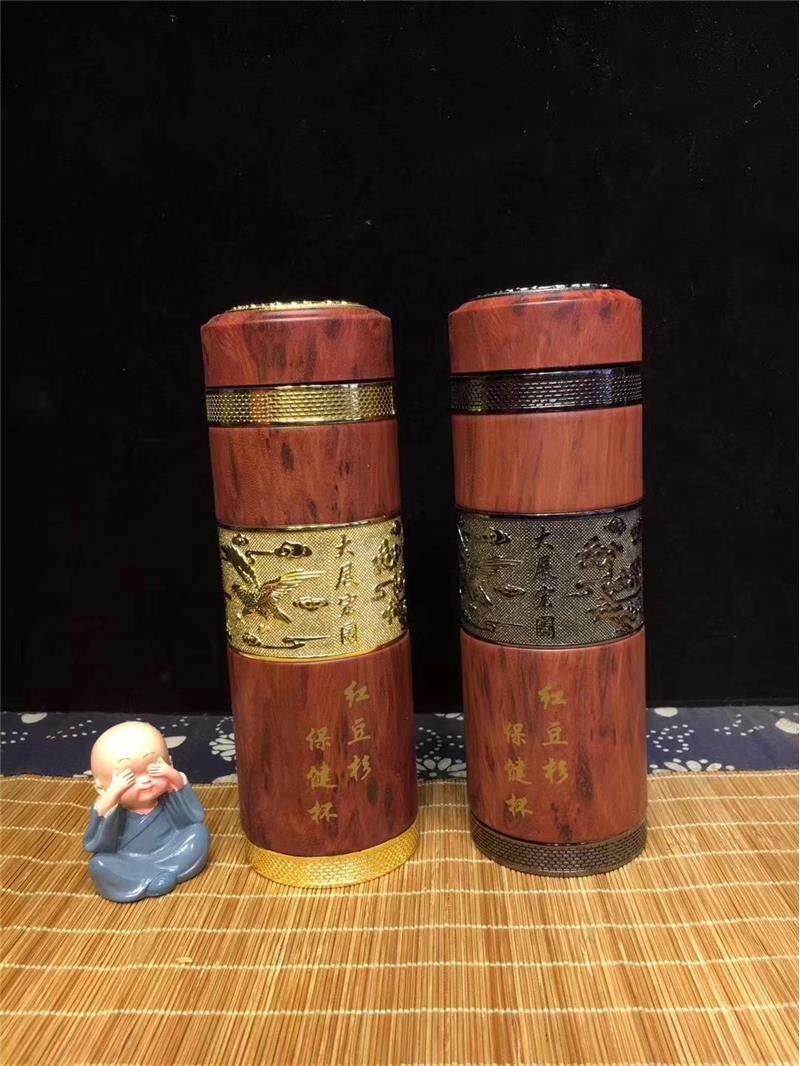 红豆杉杯子茶杯水杯茶具保温杯养生保健杯实木雕刻商务礼品工艺品
