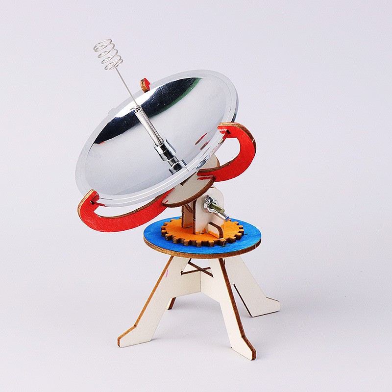 太阳灶模型手工DIY材料 学生儿童科技小制作业聚光实验拼装玩ED90