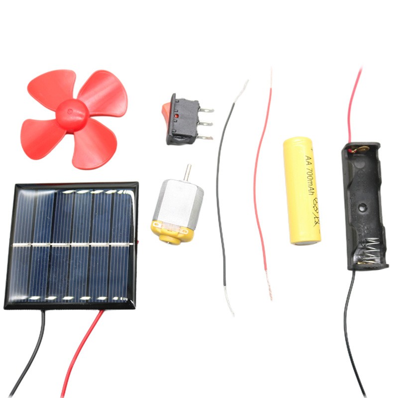 太阳能充电电池套装3v5v光伏发电电池板子小马达学生科教实验DF30