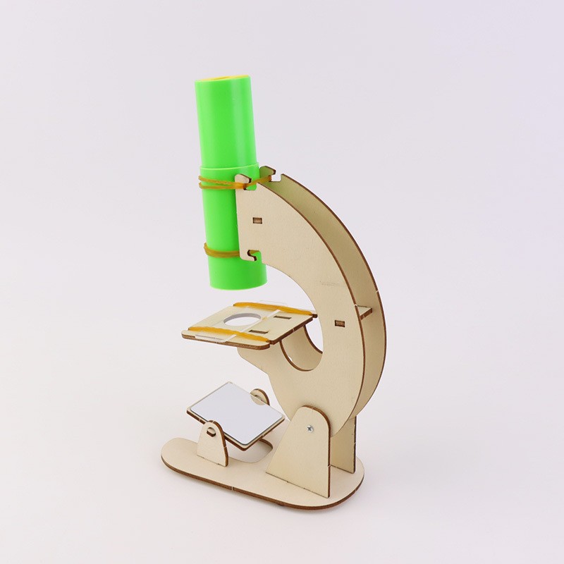 显微镜模型diy拼装手工科技小制作发明学生儿童实验材料包玩ED62