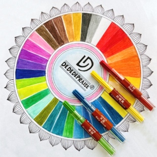 艺柏迪嘉彩色铅芯2.0铅芯单色自动笔替芯36色彩色芯绘图设计笔芯