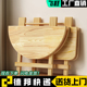 全实木可折叠圆餐桌简约家用小户型吃饭桌子户外摆摊饭桌可携式 方