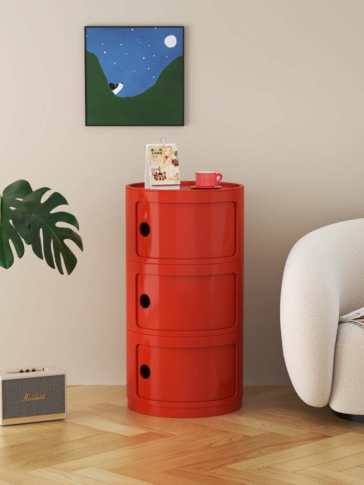 沙发边柜中古边几创意客厅简约置物架角几侧收纳储物床头柜小茶几