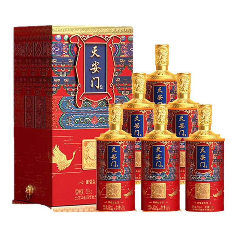 华都天安门白酒 友谊传承 酱香型白酒 53度 500mL 6瓶