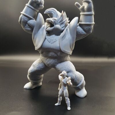 还原剧中潮玩DIY手办龙珠GT系列贝比最终形态1/64模型手办场场景