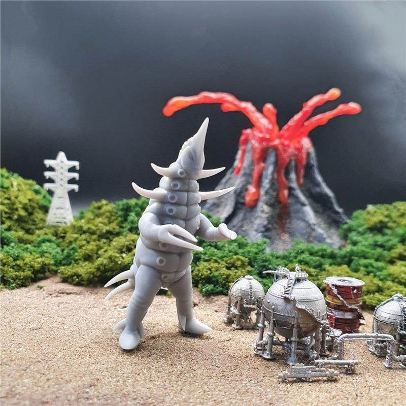 潮玩DIY手工 雷欧奥特曼名鉴兄弟怪兽加仑1/64人偶模型手办场景