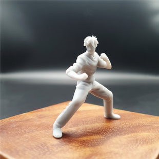 潮玩DIY手工 成龙历险记成龙A款1:43人偶模型手办场景微缩白模