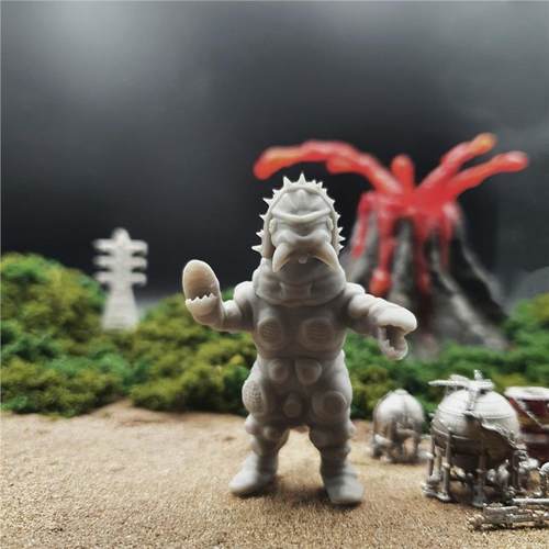 潮玩DIY手工 泰罗奥特曼名鉴怪兽大青虫吉拉1/64人偶模型手办场景