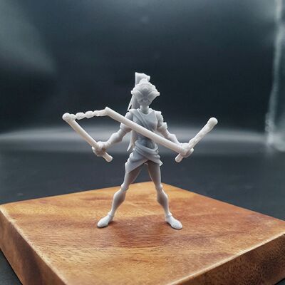 还原剧中微缩景小比例手办成龙历险记系列刀龙小弟 甘1:43白模