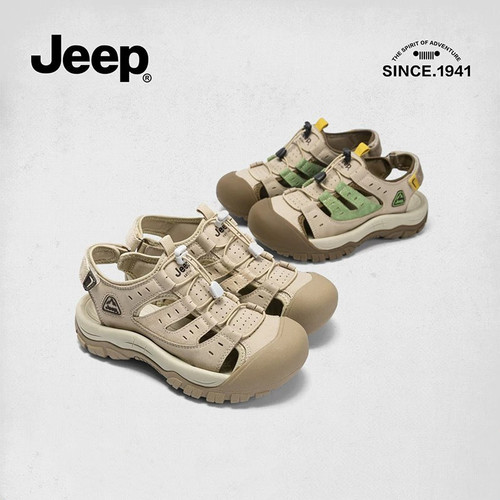 jeep包头镂空罗马运动凉