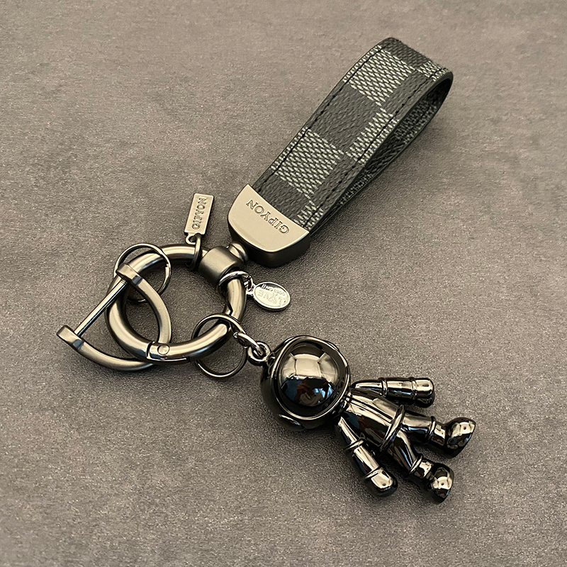 lv&gedete 法斗老花钥匙扣挂件太空人宇航员汽车钥匙链包包挂饰女