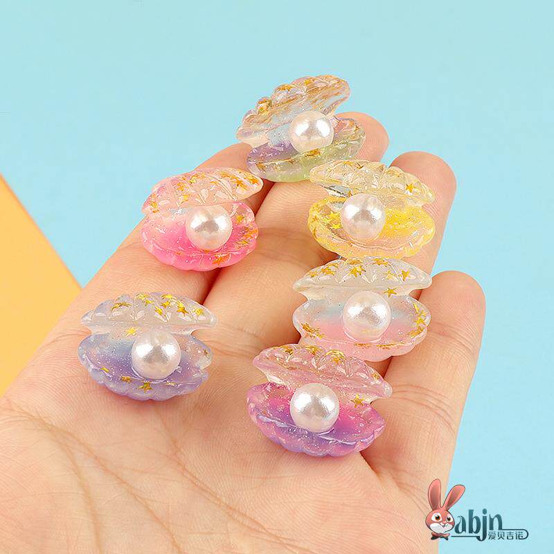 儿童水晶贝壳迷你宝石玩具海洋亚克力仿真钻石微缩过家家游戏宝石