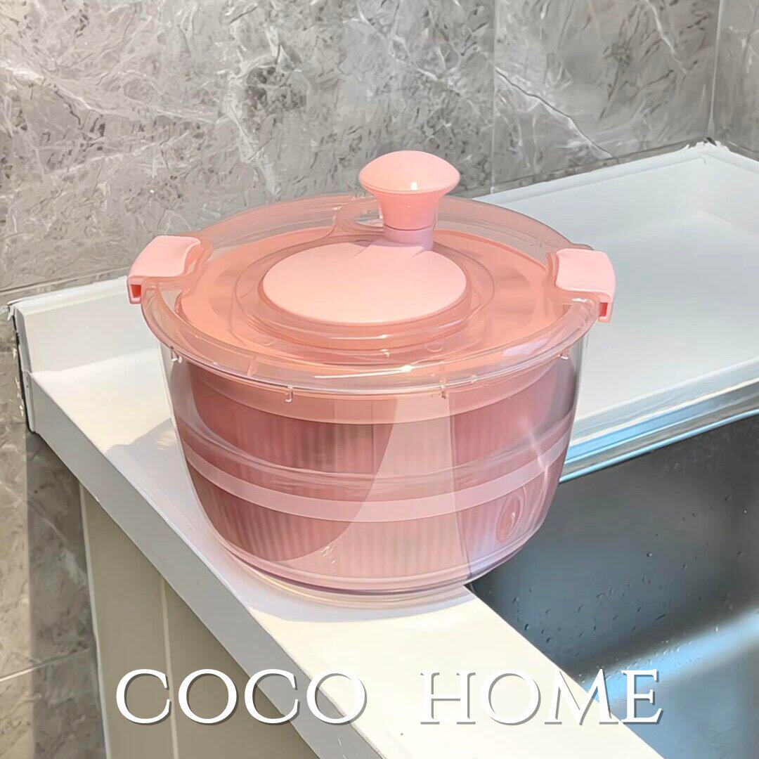 蔬菜脱水器厨房旋转沥水篮果蔬甩干机大容量洗菜盆洗水果神器