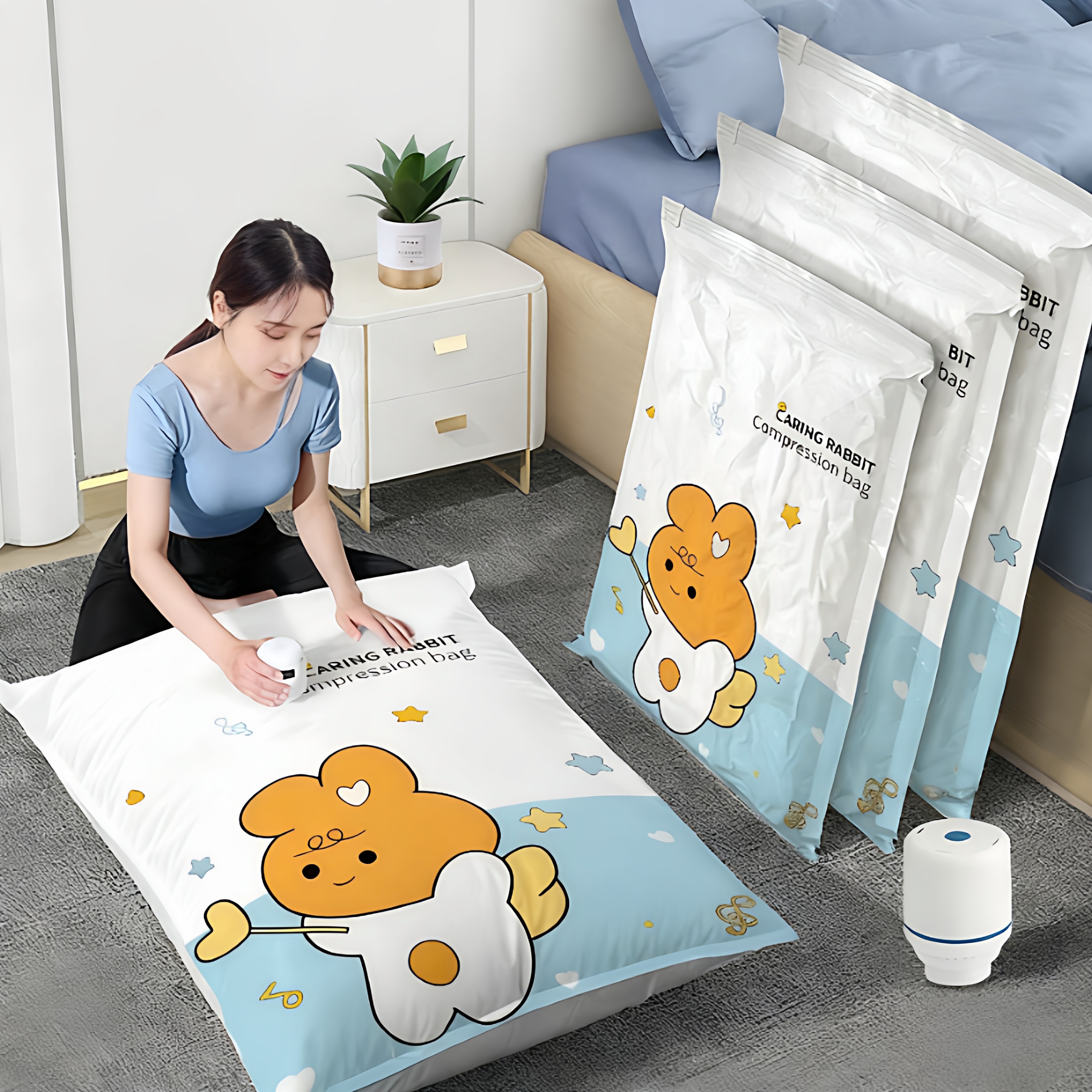 真空压缩袋收纳袋被子衣物打包神器密封重复使用家用宿舍专用加厚,收纳整理,杂物压缩袋,淘宝优惠券,粉丝福利购,淘宝优惠卷