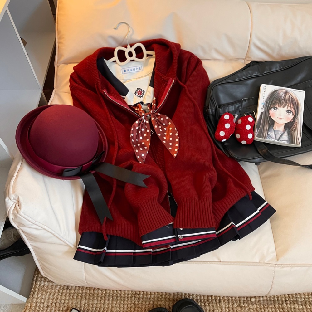 【千椿】城南诗中意原创帽衫收腰水手服学院jk制服学生日系校供感